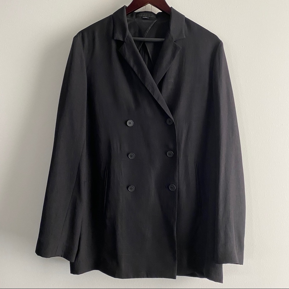 Double Breasted Notch Lapel Blazer
